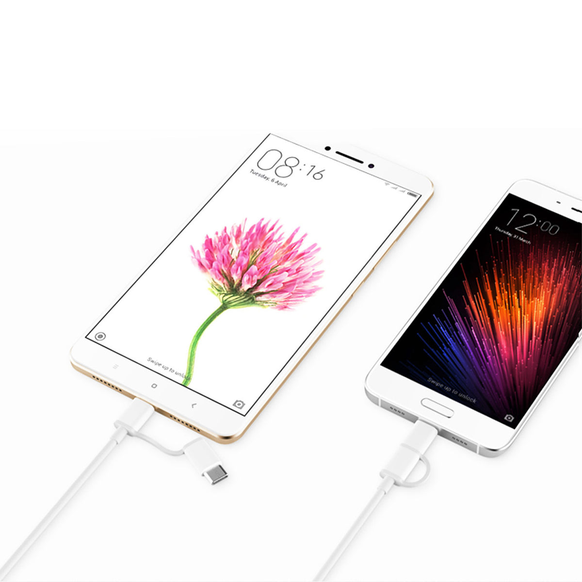 Mi 2-i-1 USB-kabel (Micro USB til Type C)