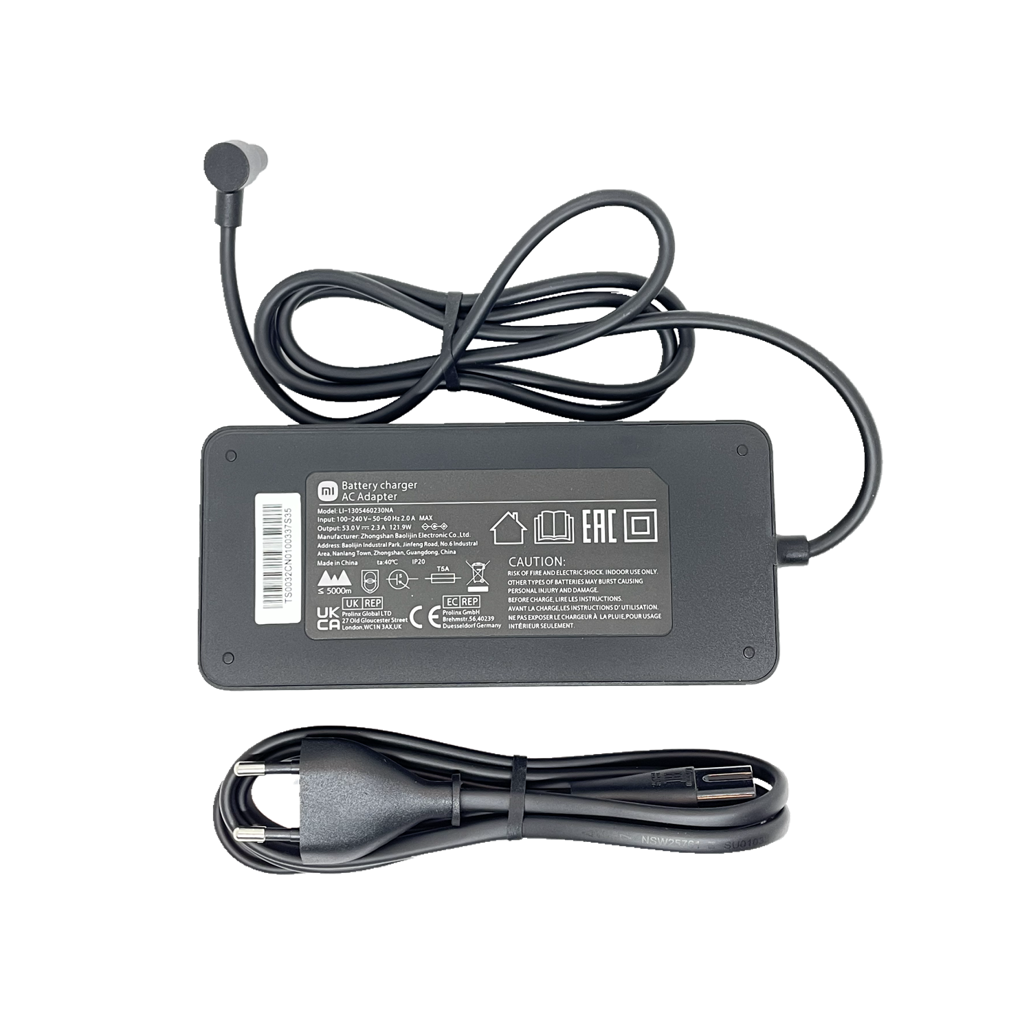 Xiaomi elektrisk scooter 4 Ultra officiel oplader