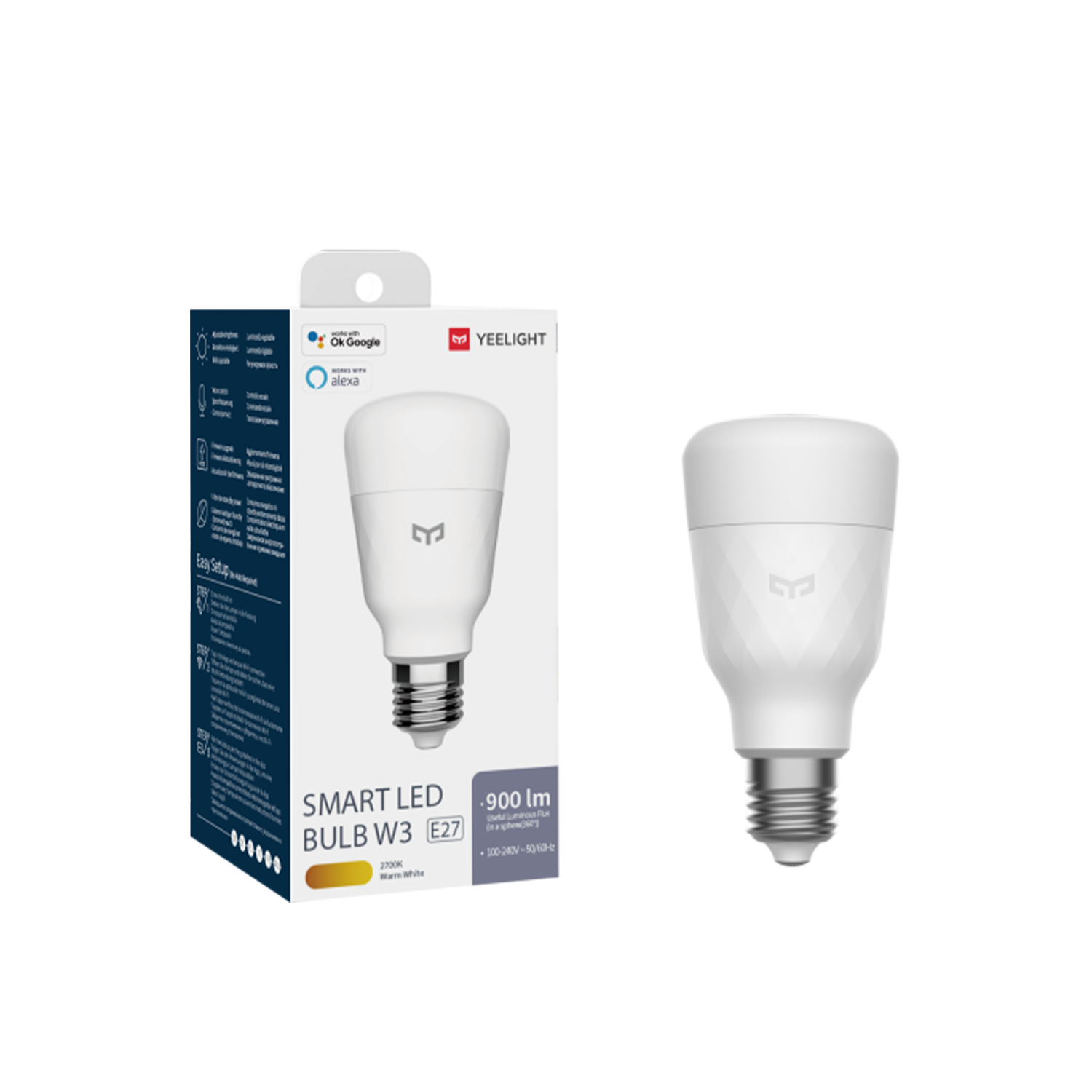 Yeelight LED Smart-pære W3 (hvid)