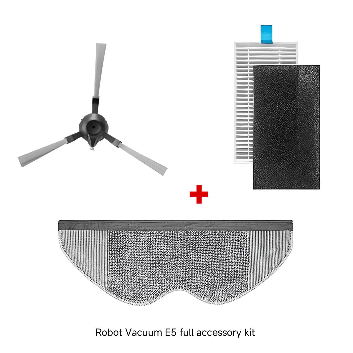 Xiaomi Robot Vacuum E5 Mop Pad + Robot Vacuum E5 Side Brush + Robot Vacuum E5 Filter