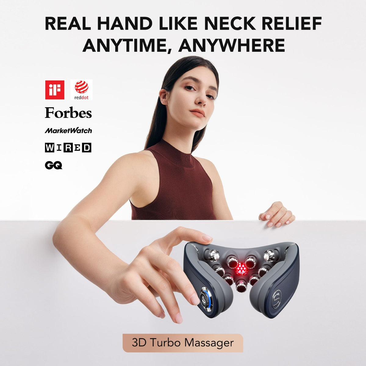 SKG Neck Massager G7 Pro_Fold Green