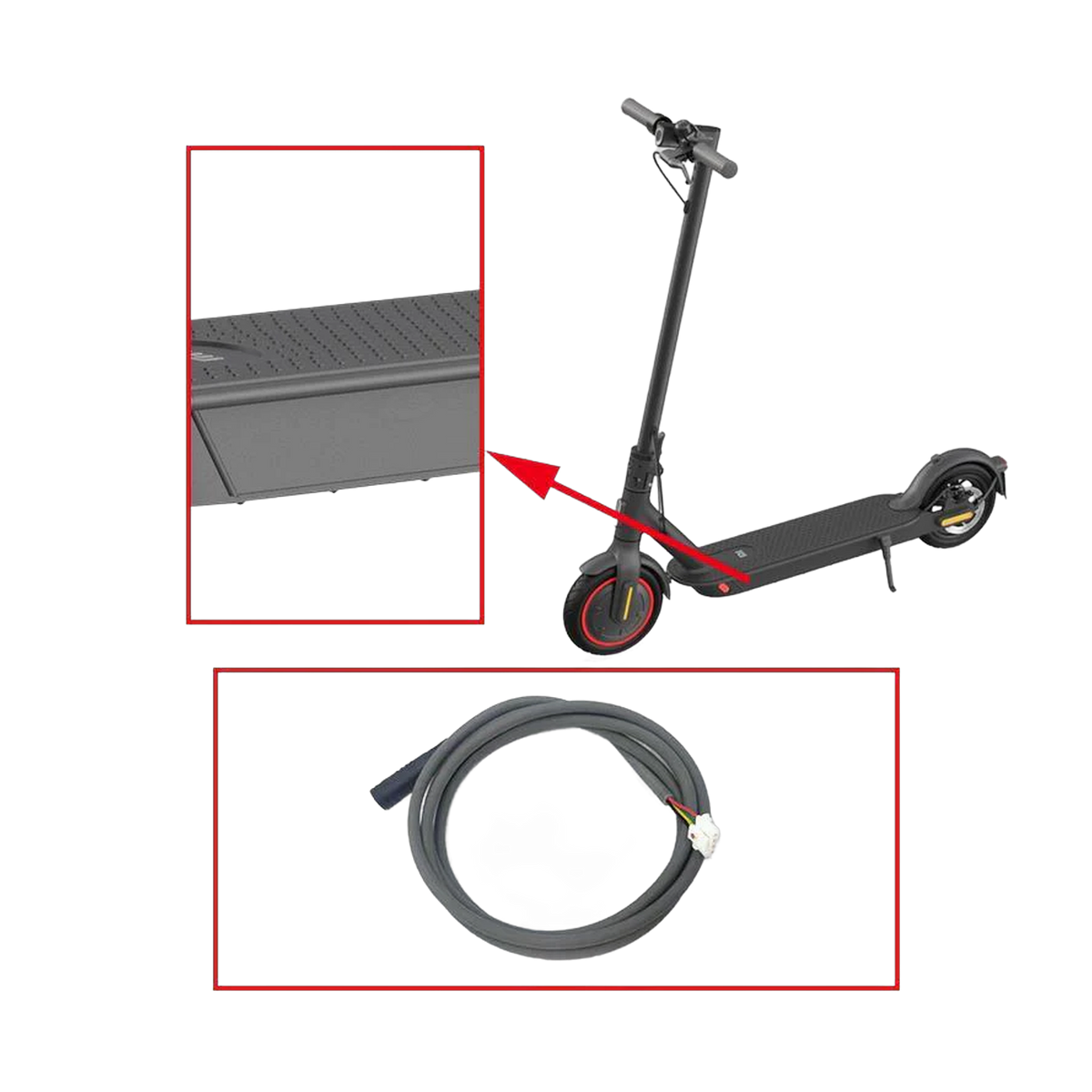 Control Cable-Mi Electric Scooter-Black
