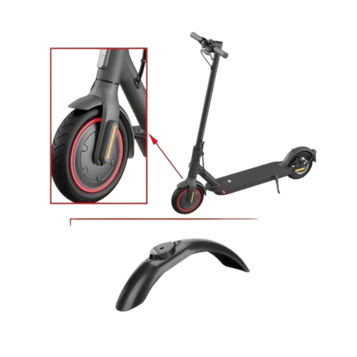 Front Fender-Mi Electric Scooter-Black