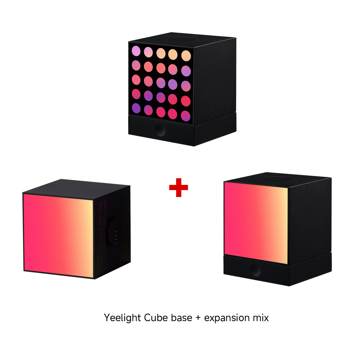 Yeelight Cube Smart Lamp - Light Gaming Cube Panel - Rooted Base + Cube Smart Lamp - Light Gaming Cube Panel - Expansion Pack + Cube Smart Lamp - Light Gaming Cube Matrix - Expansion Pack