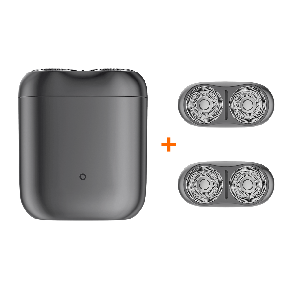 Xiaomi Electric Shaver S200 Silver EU+ 2 Replacement Head Kit Black Bundle