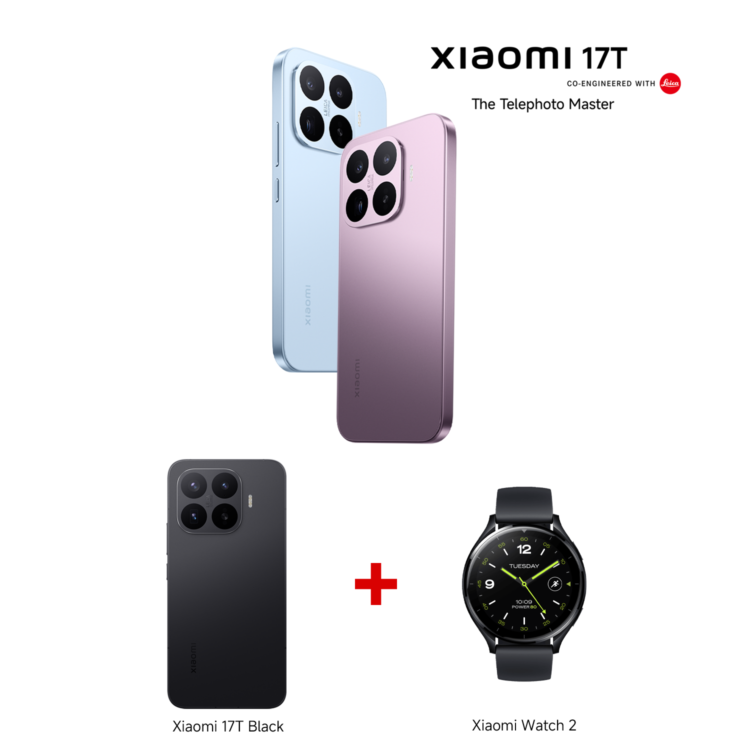 Xiaomi 17T Blue 12GB RAM 256GB ROM + Xiaomi Watch 2 Black