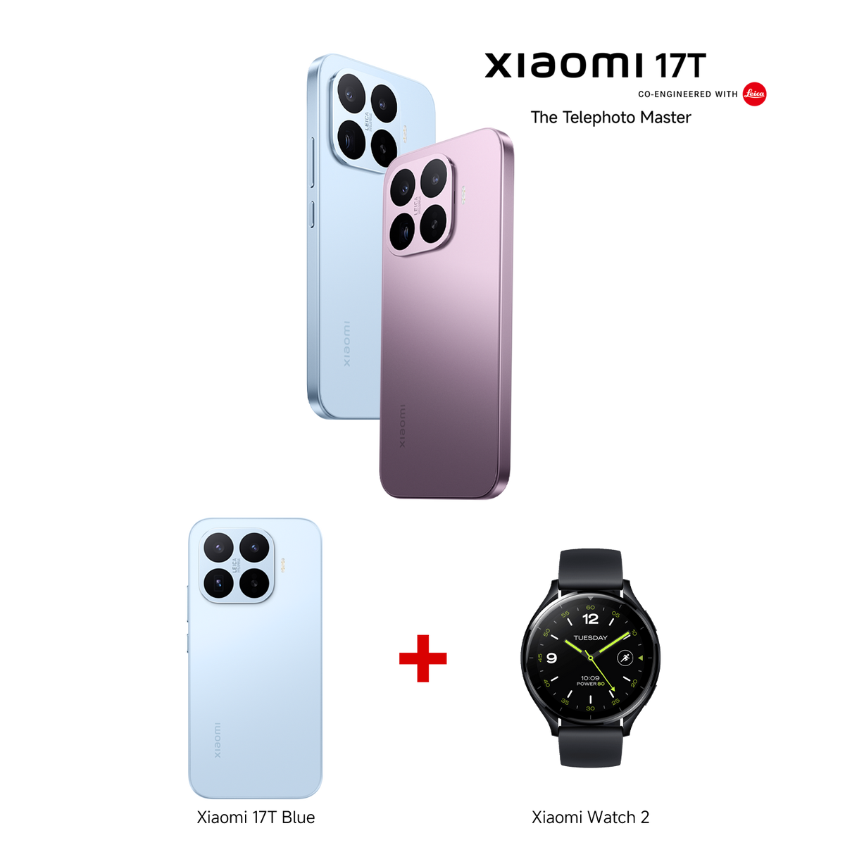 Xiaomi 17T Blue 12GB RAM 256GB ROM + Xiaomi Watch 2 Black