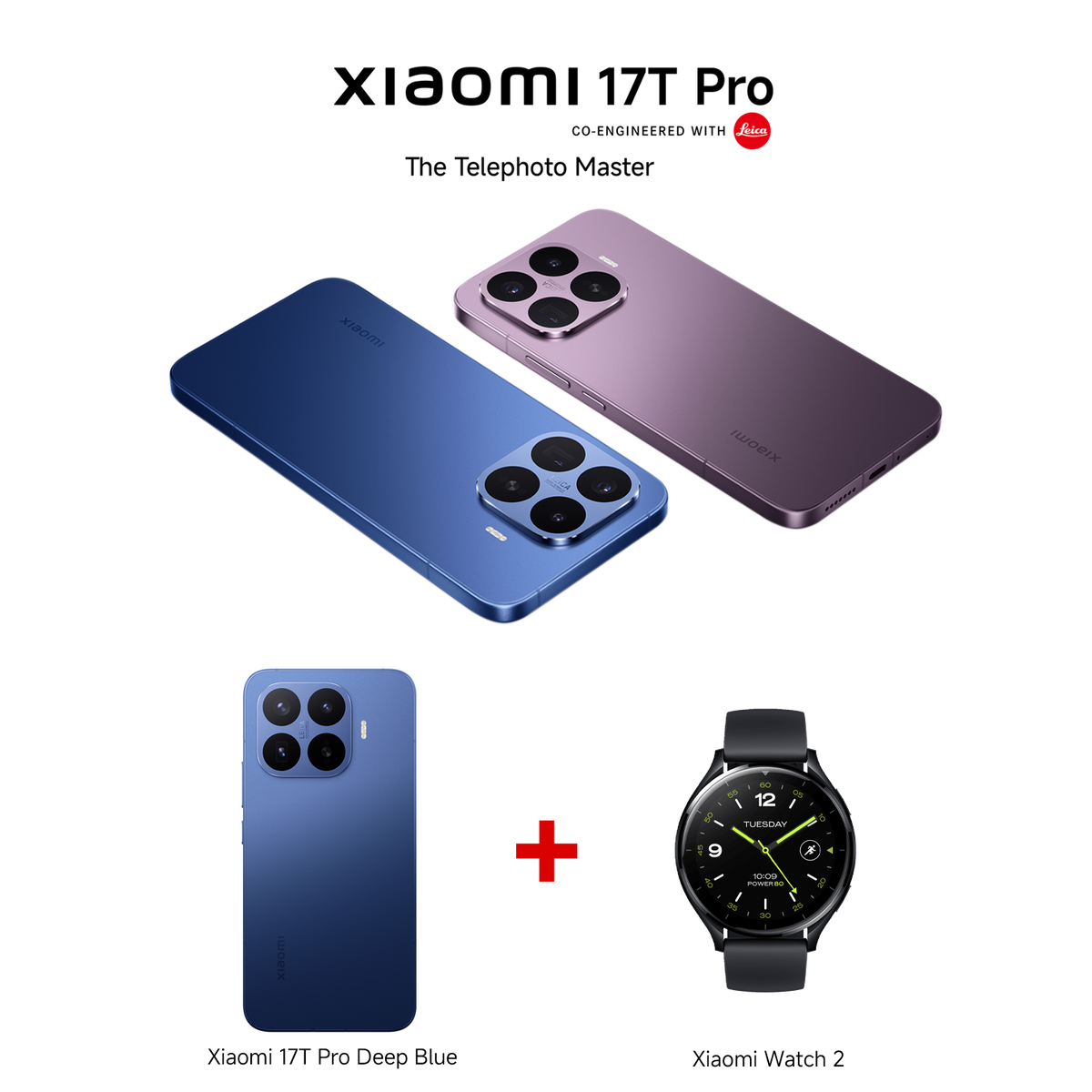 Xiaomi 17T Pro Black 12GB RAM 512GB ROM + Xiaomi Watch 2 Black