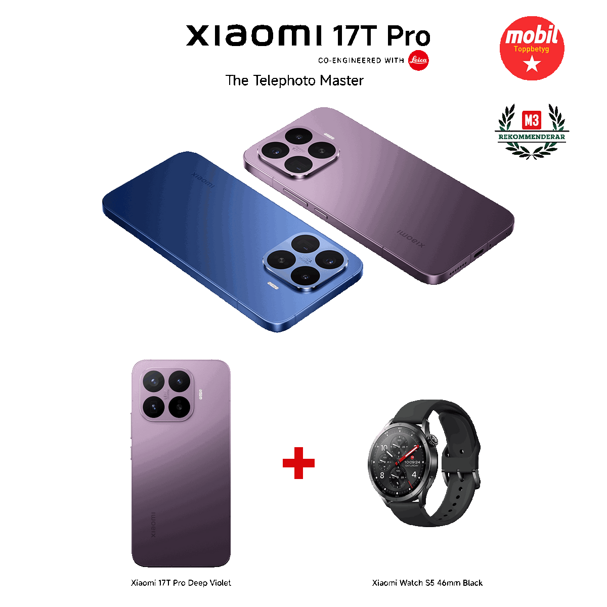 Xiaomi 17T Pro 12GB RAM 512GB ROM + Watch S5 Bundle