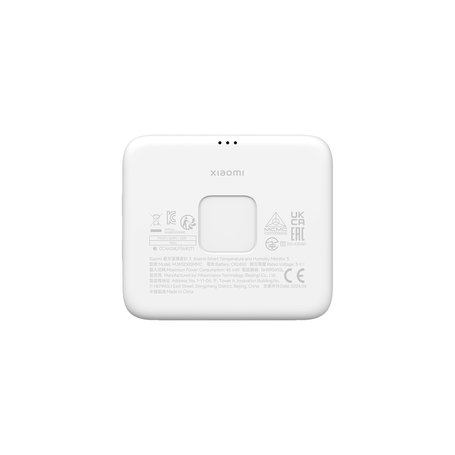 Xiaomi Smart temperatur- og fugtighedsmåler 3