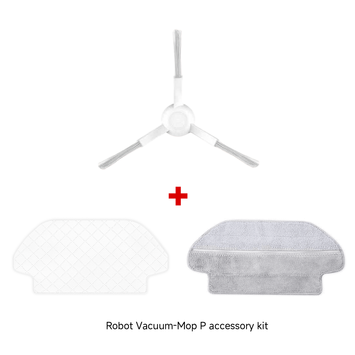 Xiaomi Robot Vacuum-Mop P Mop Pad + Robot Vacuum-Mop P Disposable Mop Pad + Robot Vacuum-Mop P Side Brush (White)