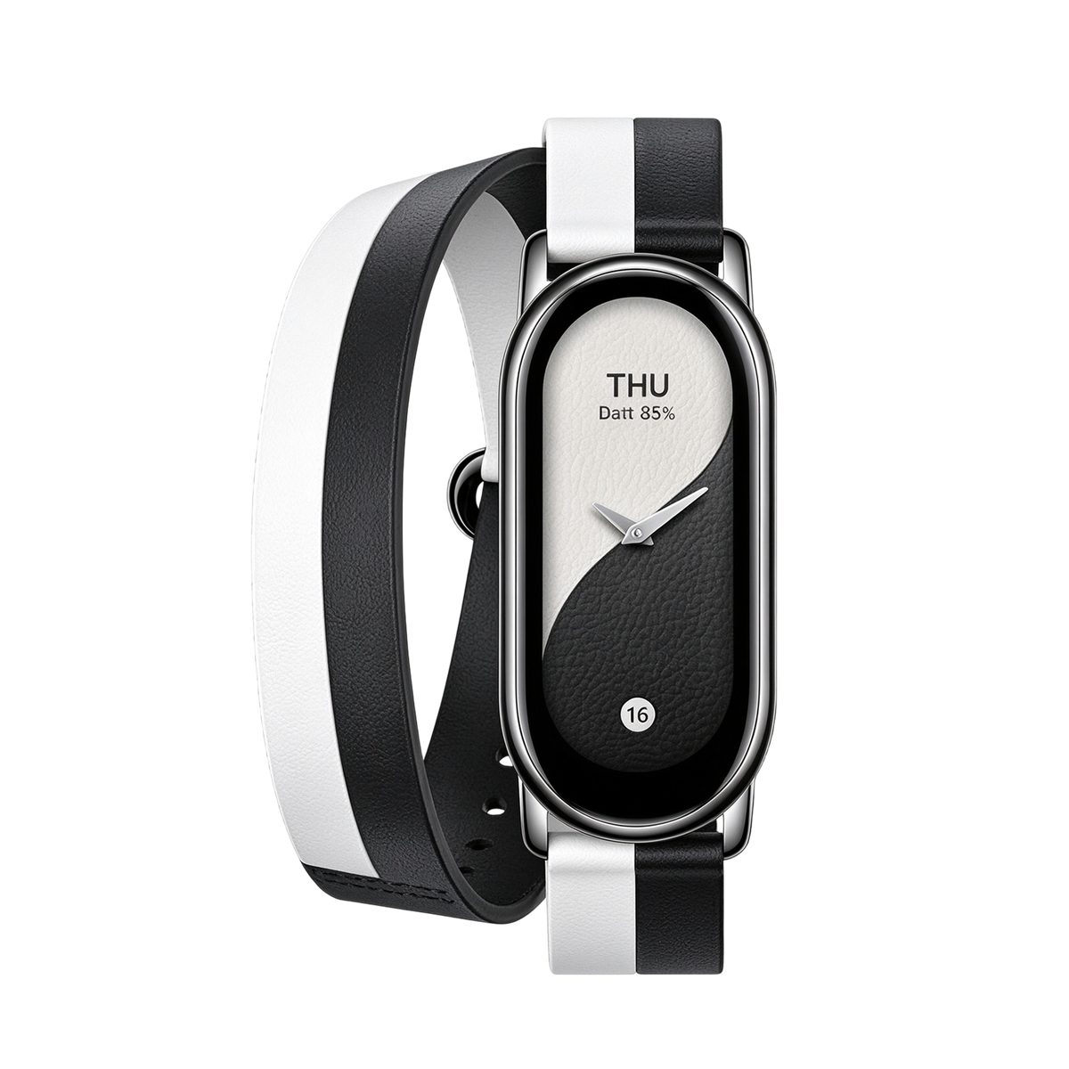Xiaomi Smart Band 8/9 Double wrap Sort og hvid