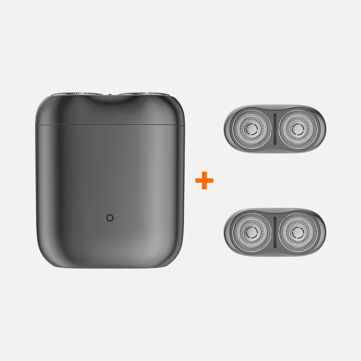 Xiaomi Electric Shaver S200 Gray EU+ 2 Replacement Head Kit Black Bundle