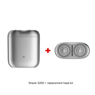 Xiaomi Electric Shaver S200 Gray+Replacement Head Bundle