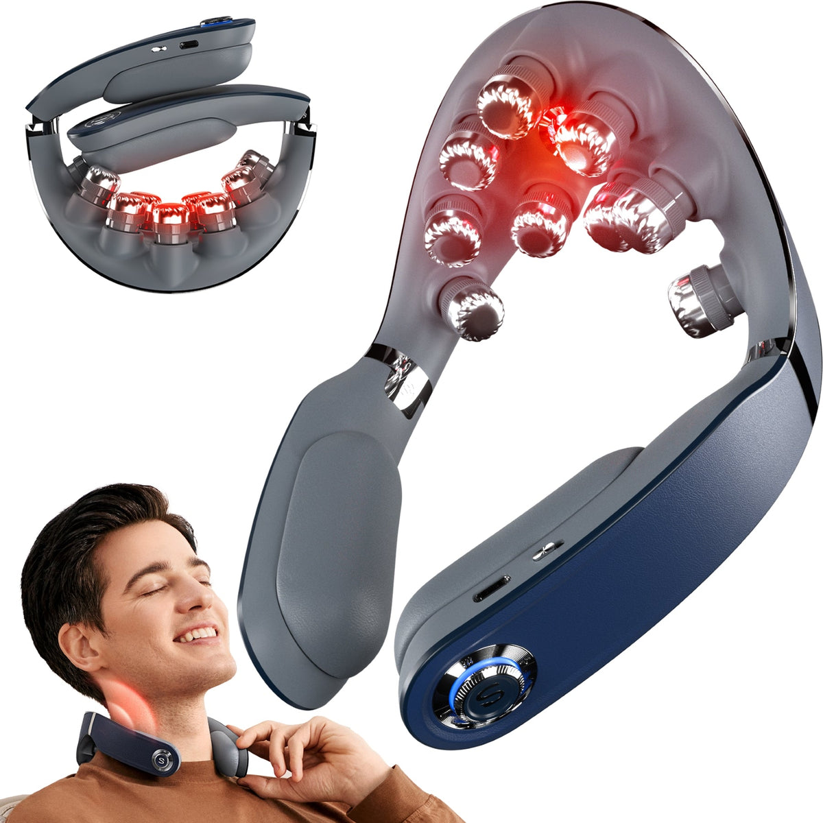 SKG Neck Massager G7 Pro_Fold Green