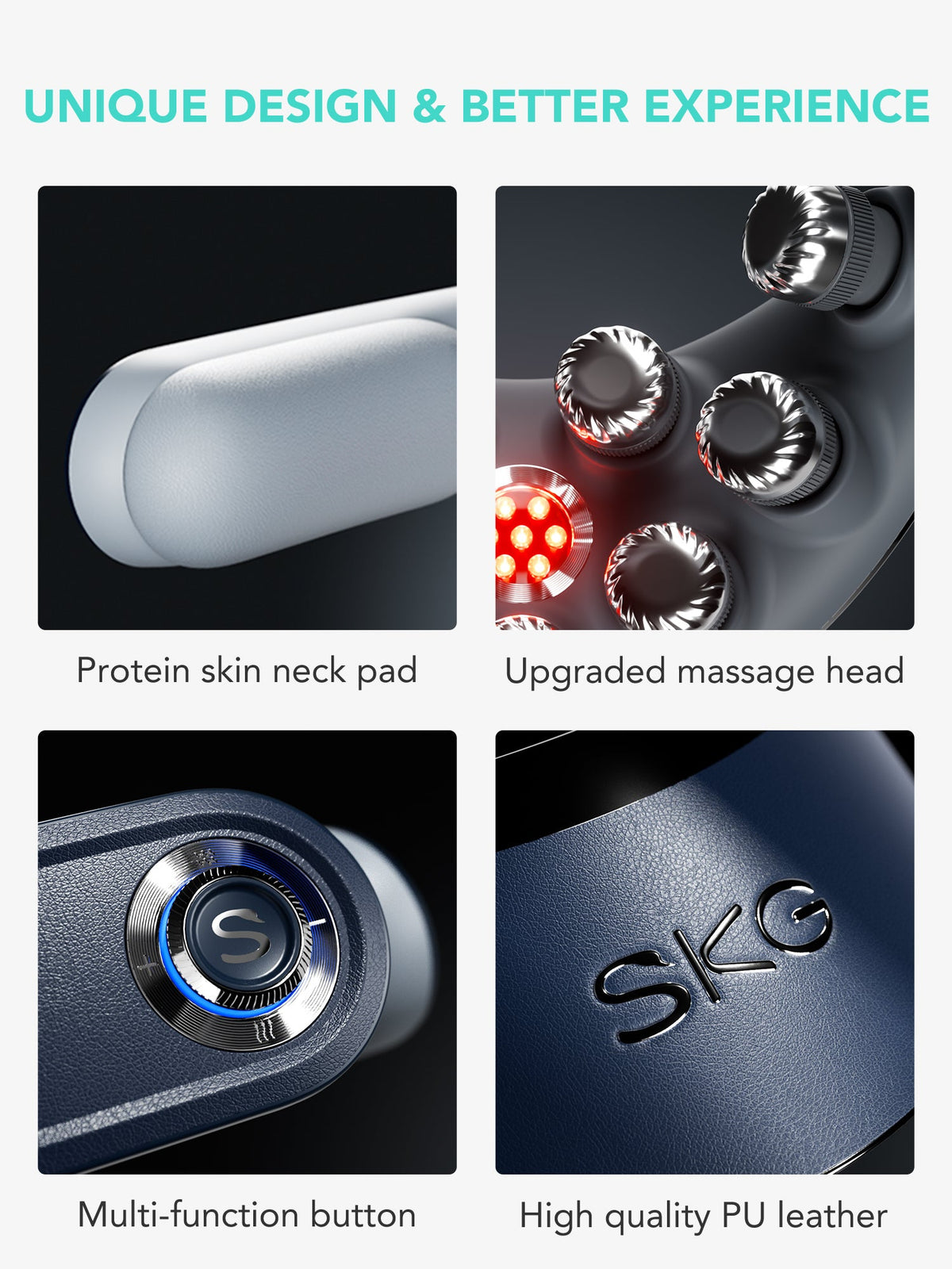 SKG Neck Massager G7 Pro_Fold Green