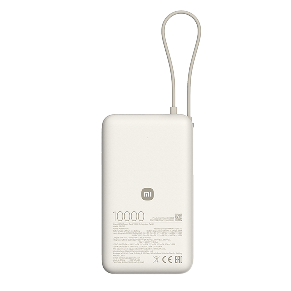 Xiaomi 67W Power Bank 10000 (Integrated Cable)