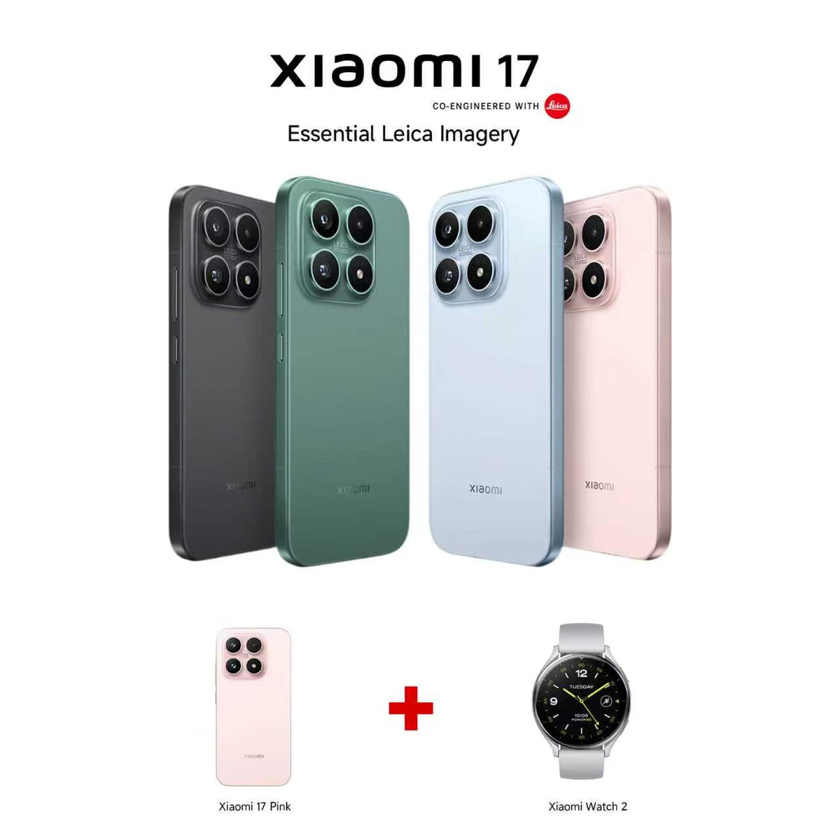Xiaomi 17 12GB RAM 512GB ROM+ Watch 2 Bundle