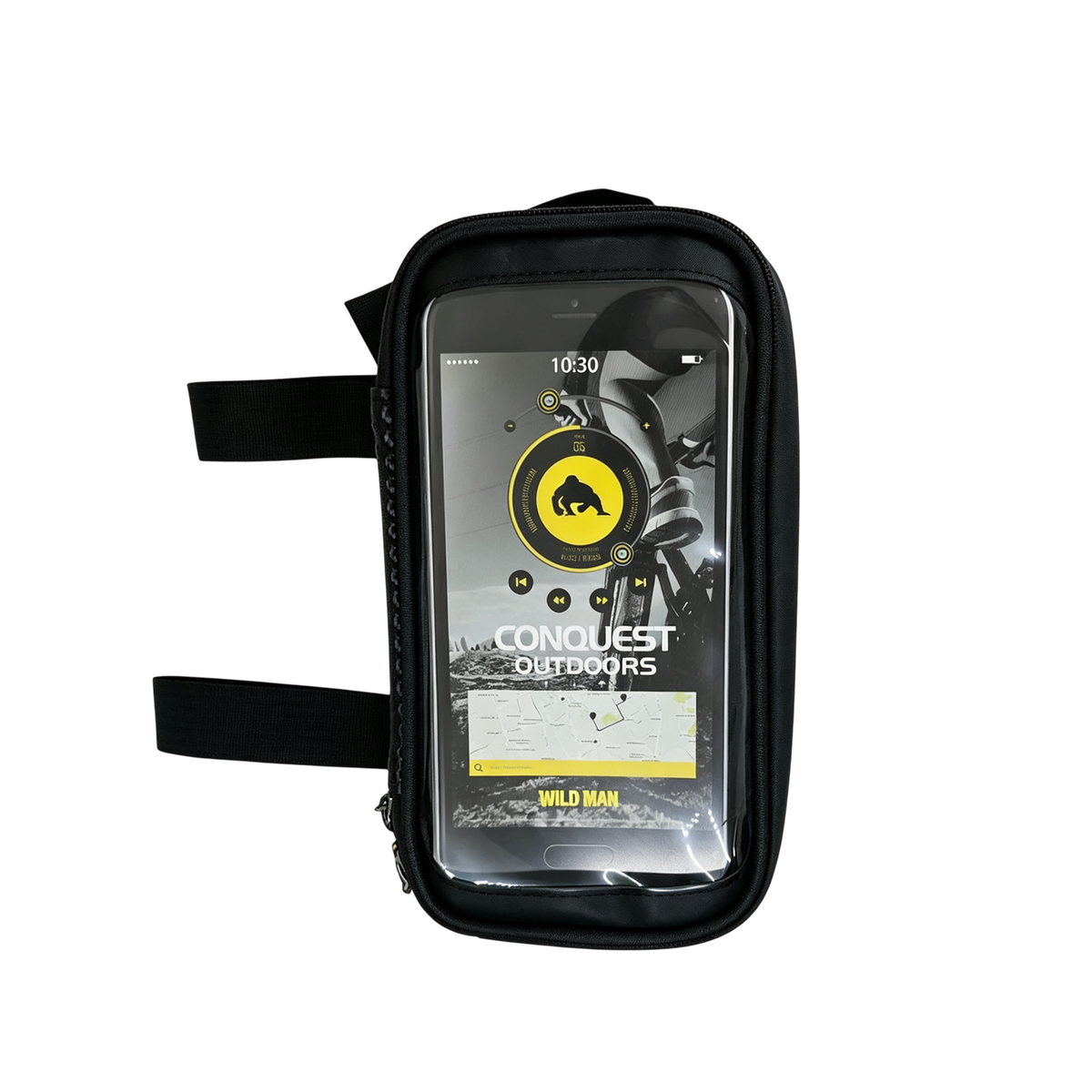WildMan E1 Styrttaske til El-løbehjul med Mobillomme – 1L, Sort