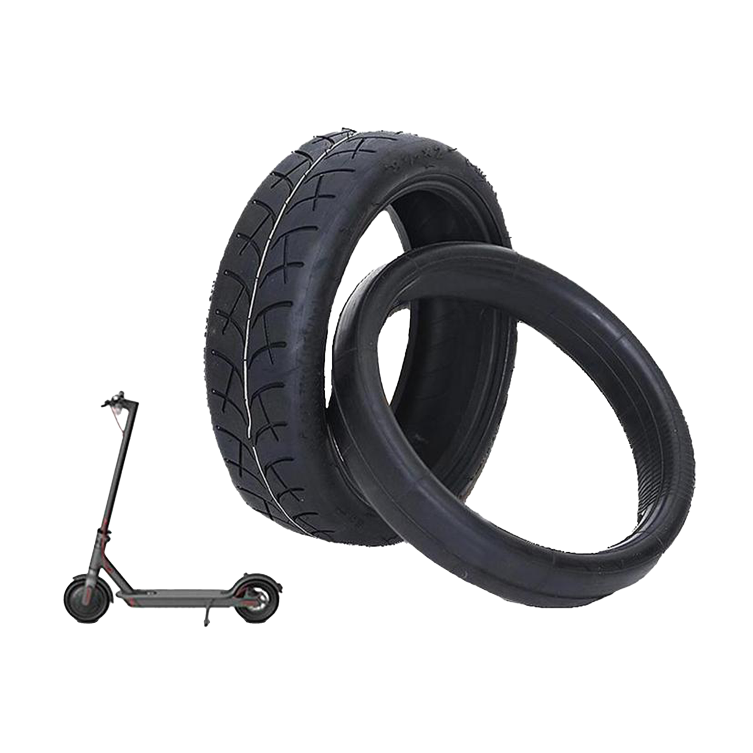 Däck och innerslang till elscooter med 8,5".Fits all Xiaomi Scooter (Kit)