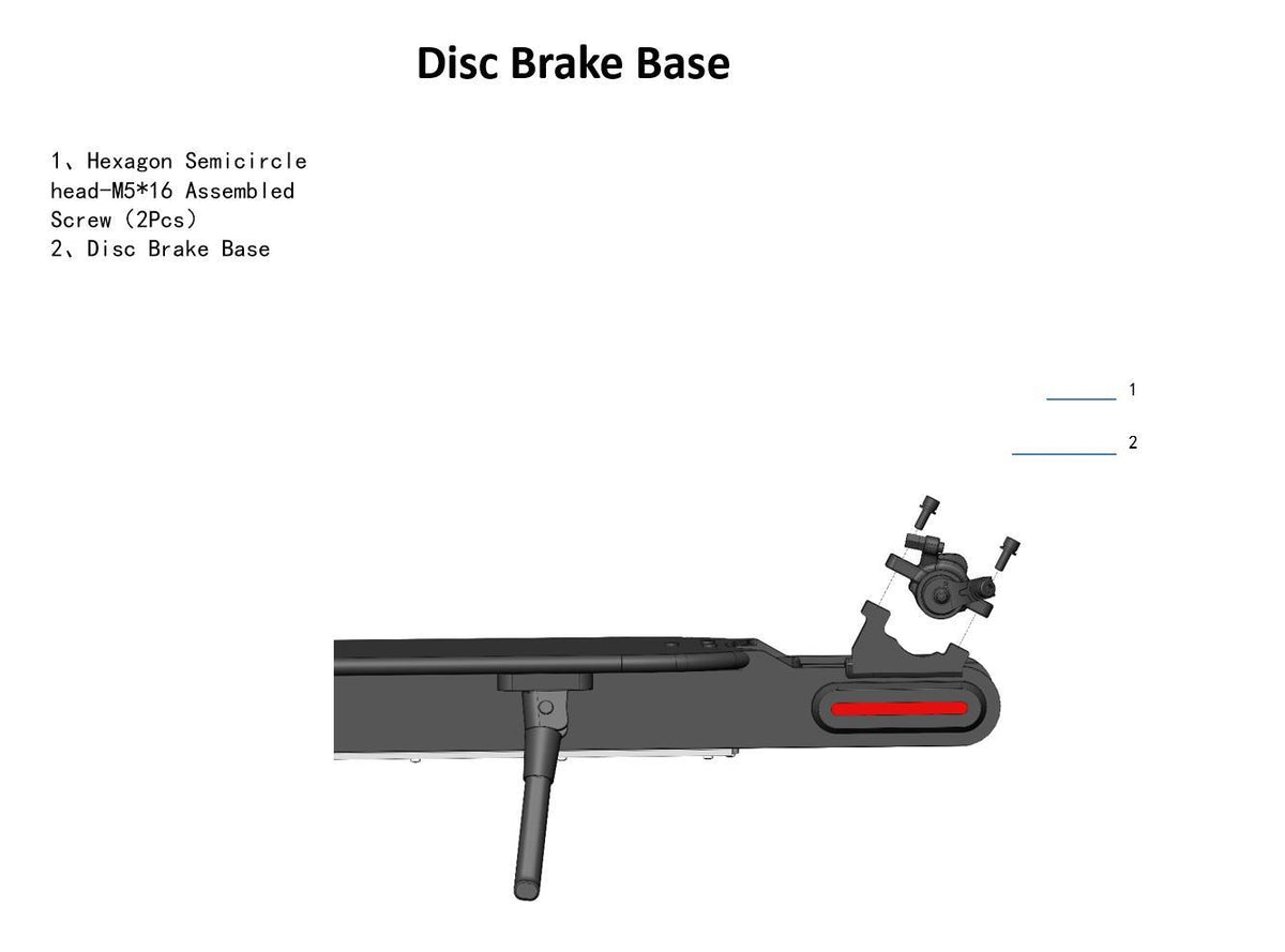 Skivebremse Base-Mi elektrisk scooter