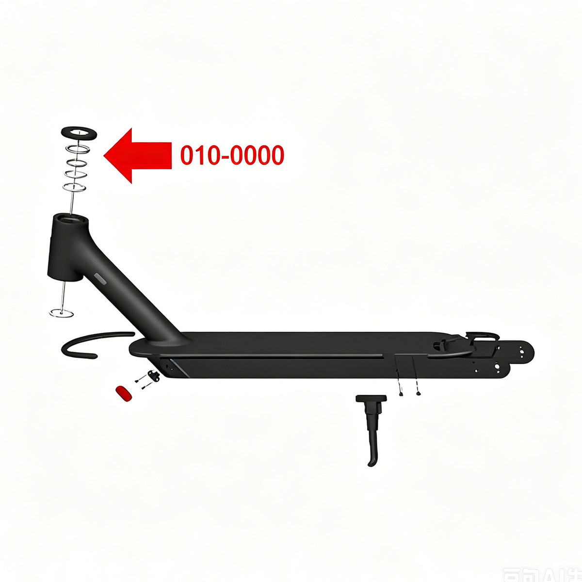 ELECTRIC SCOOTER STEERING SHAFT