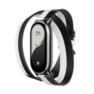 Xiaomi Smart Band 8/9 Double wrap Sort og hvid