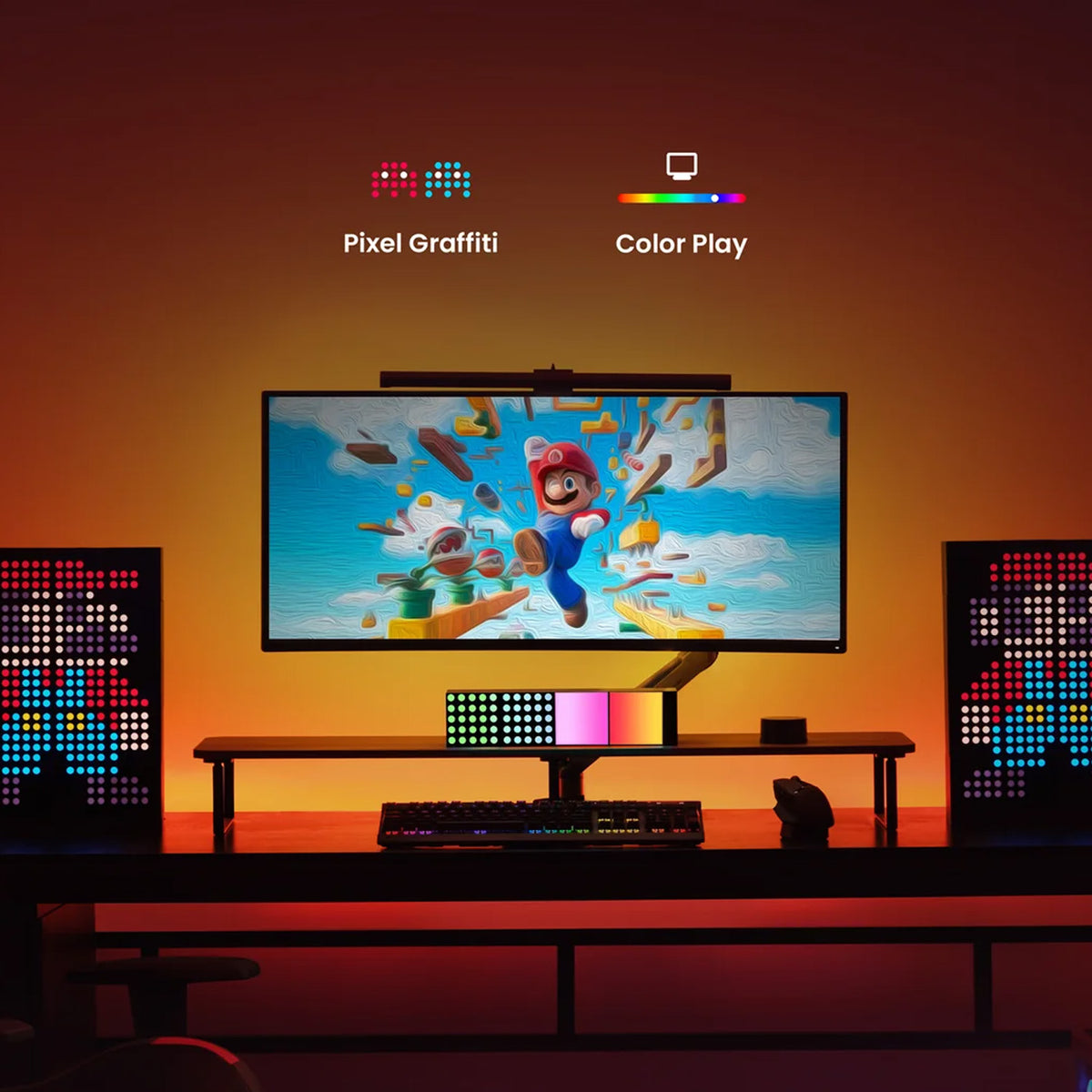 Yeelight Cube Smart Lampe Rooted Base+Panel+Matrix Udvidelsespakke