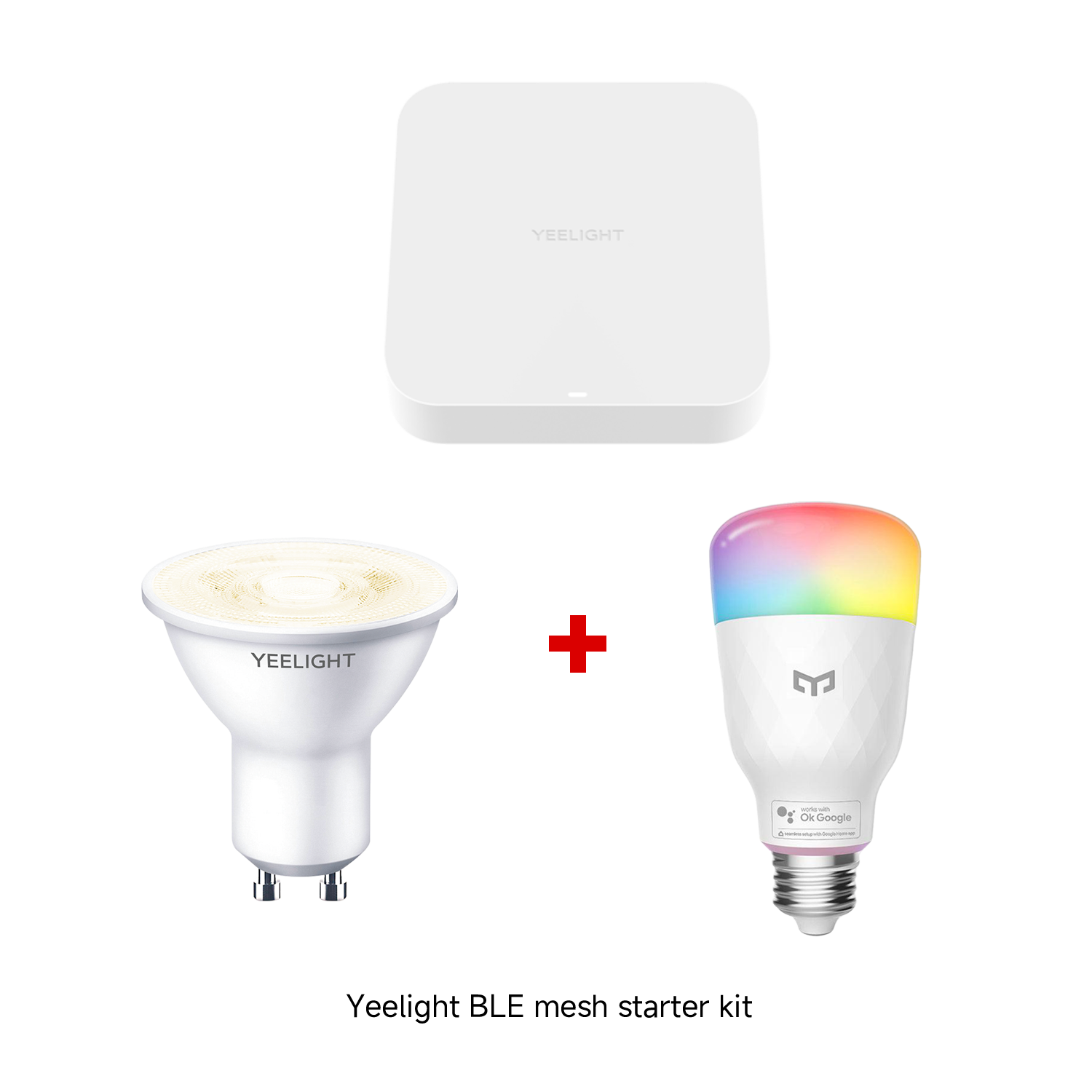 Yeelight Smart LED Bulb (Multicolor M2 E27) + Gateway (BLE Mesh) + GU10 Smart Bulb W1 (2700K Warm White)