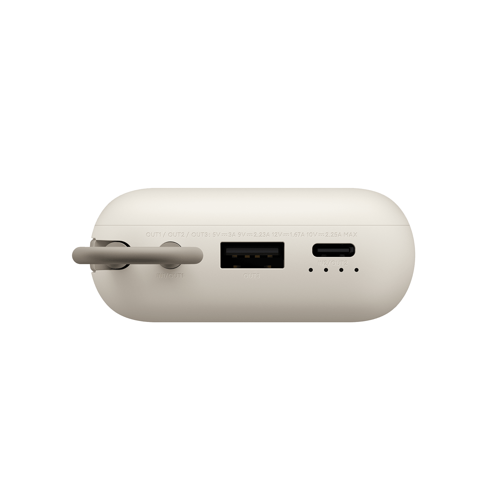 Xiaomi Power Bank 10000mAh (integreret kabel) Tan GL