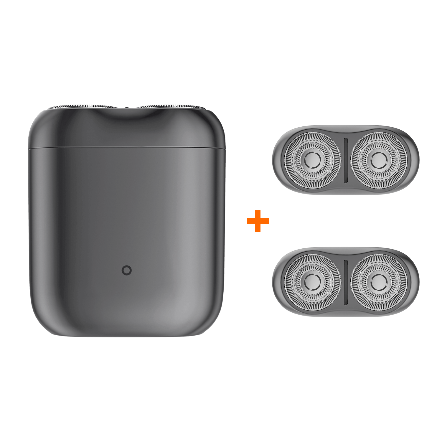 Xiaomi Electric Shaver S200 Silver EU+ 2 Replacement Head Kit Black Bundle