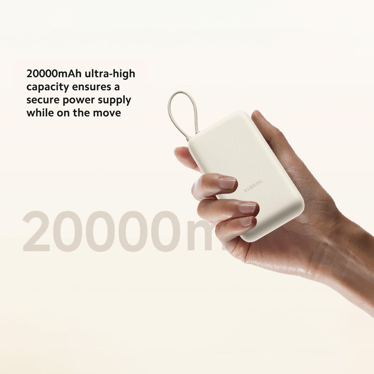 Xiaomi 33W Power Bank 20000mAh (integreret kabel) GL
