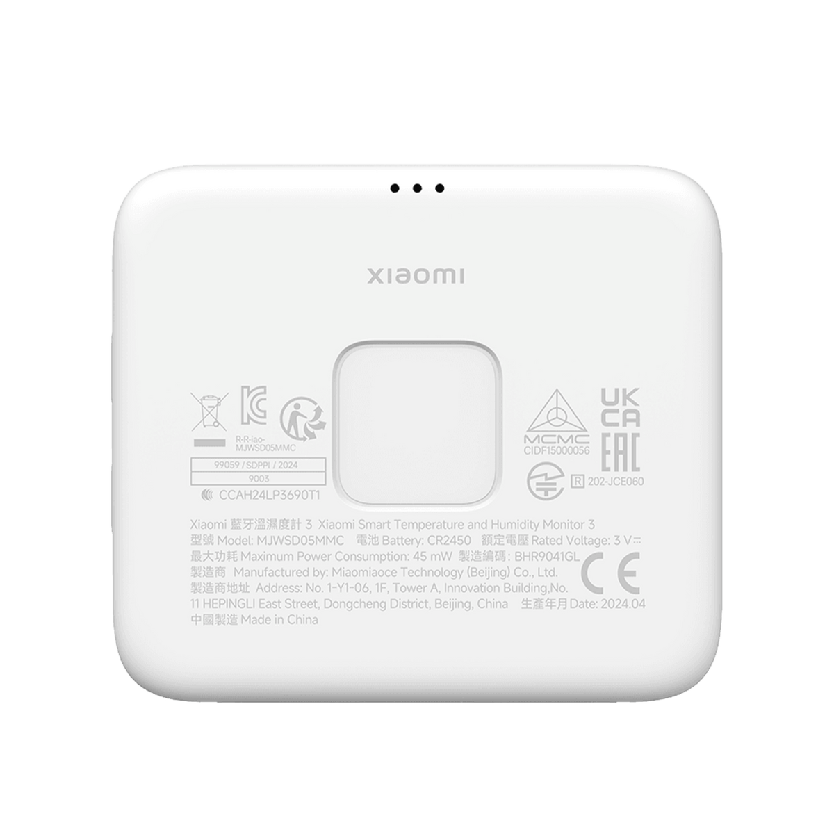 Xiaomi Smart Temperature and Humidity Monitor 3