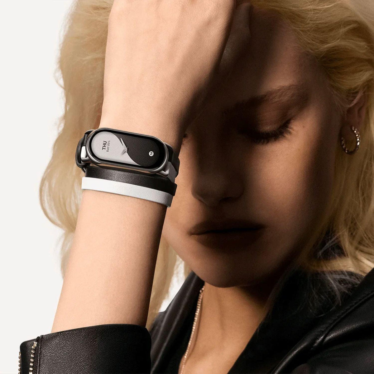 Xiaomi Smart Band 8/9 Double wrap Black and White - Class C
