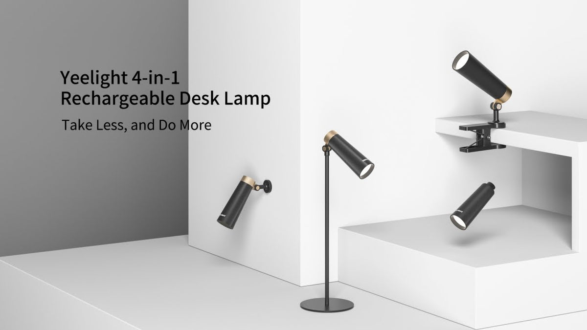 4-i-1 genopladelig skrivebordslampe