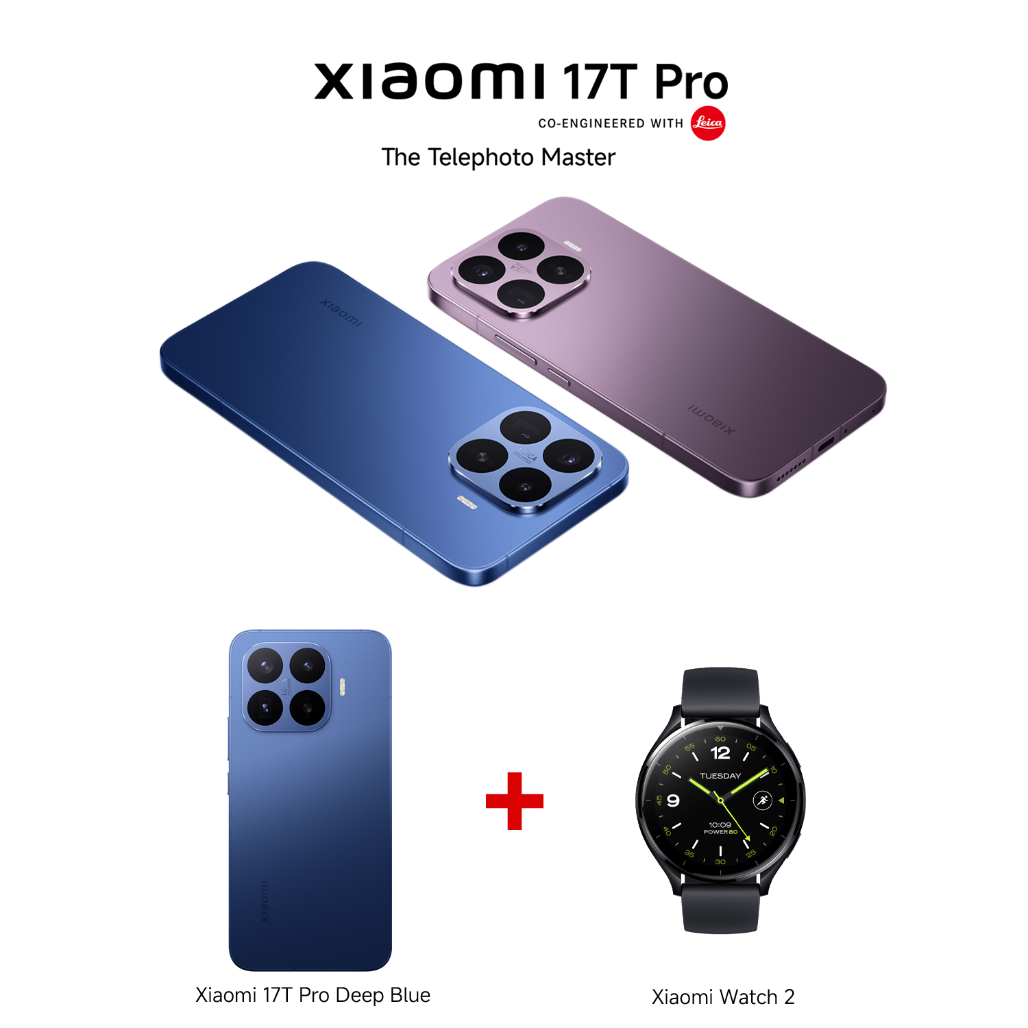 Xiaomi 17T Pro Black 12GB RAM 512GB ROM + Xiaomi Watch 2 Black