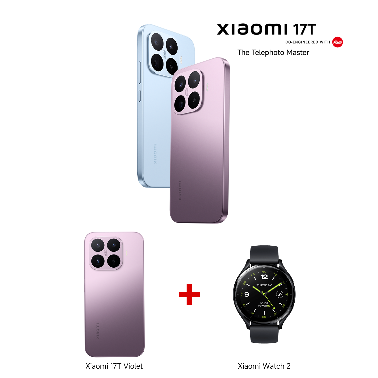 Xiaomi 17T Blue 12GB RAM 256GB ROM + Xiaomi Watch 2 Black