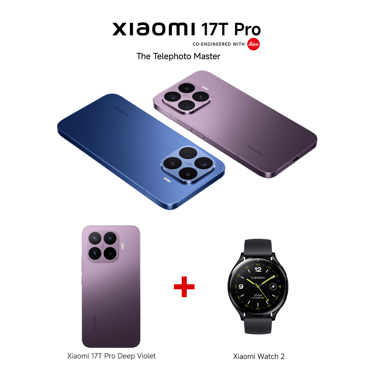 Xiaomi 17T Pro Black 12GB RAM 512GB ROM + Xiaomi Watch 2 Black